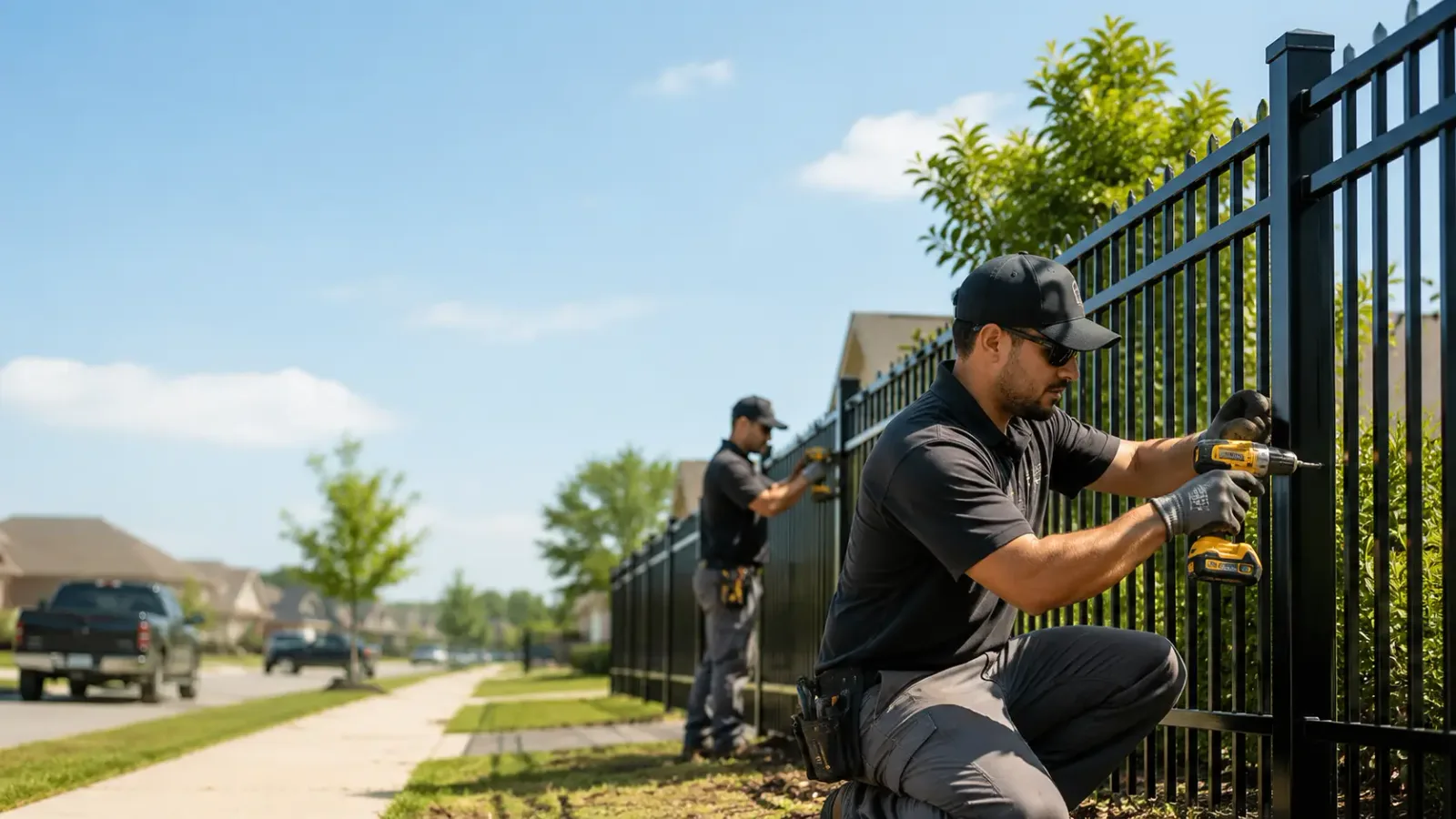 Metal Fence Installation in Left Hand, WV